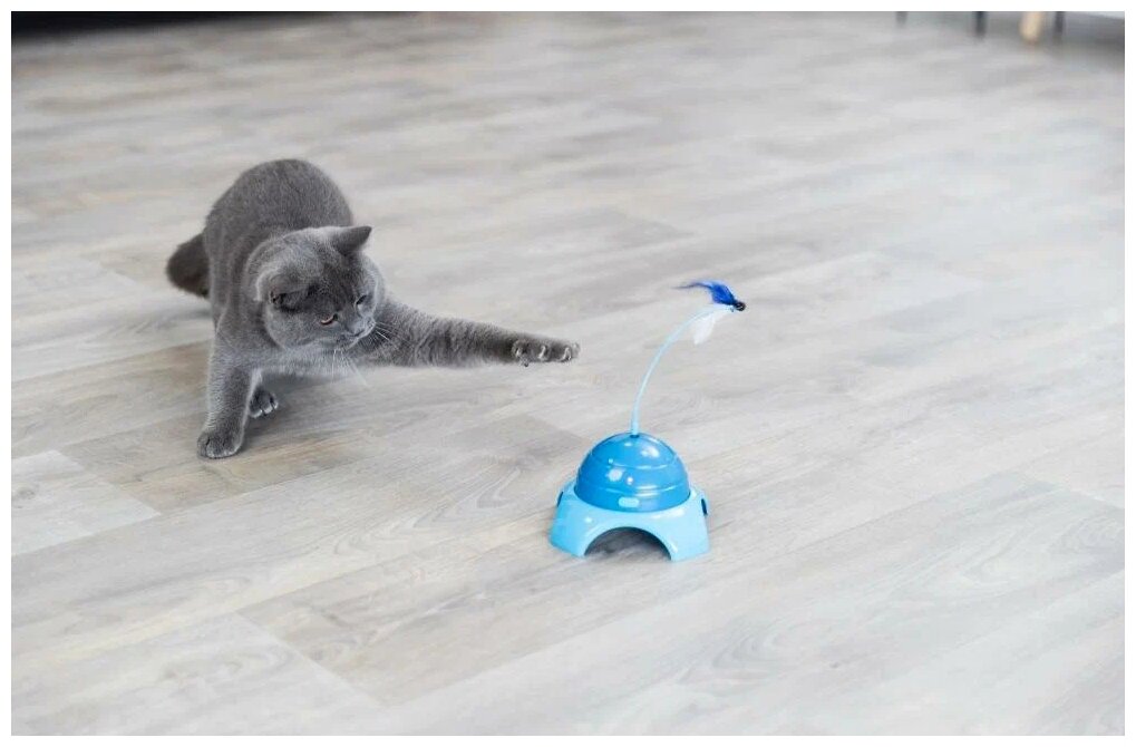 Trixie Игрушка для кошек интерактивная с удочкой 15х21 см - фото №2