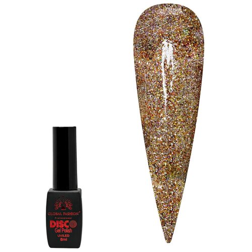 global fashion гель лак disco gel polish 8 мл с10 Global Fashion Гель-лак Disco Gel Polish, 8 мл, B04