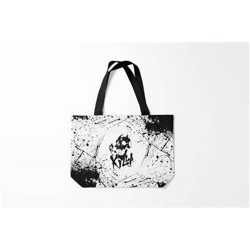 фото Сумка-шоппер / 46х35 см / аниме / jojo bizarre adventure killer queen черная на burnettie