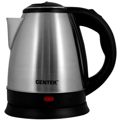 Чайник CENTEK CT-0035, серебристый/черный чайник centek ct 0040 white