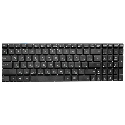 Клавиатура для ноутбука Asus G56 N56 N76 Series Плоский Enter Черная без рамки PN 9ZN8BBQG0R 850₽