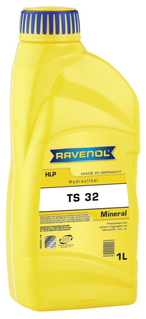 Гидравлическое масло RAVENOL Hydraulikoel TS 32 ( 1л) new