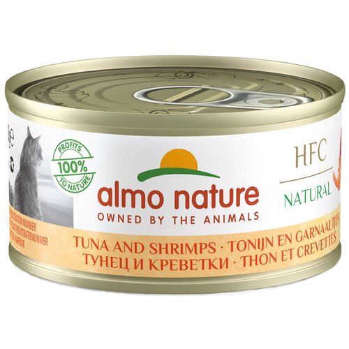 Влажный корм для кошек Almo Nature Legend, с тунцом, с креветками 70 г (кусочки в желе) влажный корм для кошек almo nature legend c атлантическим тунцом 12 шт х 70 г кусочки в желе