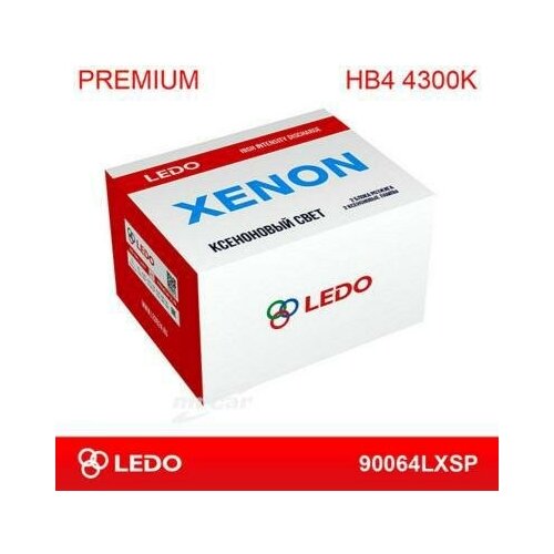 фото Ledo 90064lxsp лампа ксеноновая головного света hb4 p22d 4300k premium 12v 35w картон 2 шт