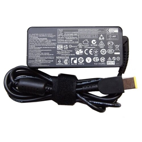 фото Блок питания для ноутбука lenovo lenovo yoga 11s 20v 2.25a прямоугольный oem