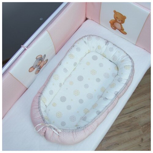 Подушка-гнездышко Мишкина Компания Розовый