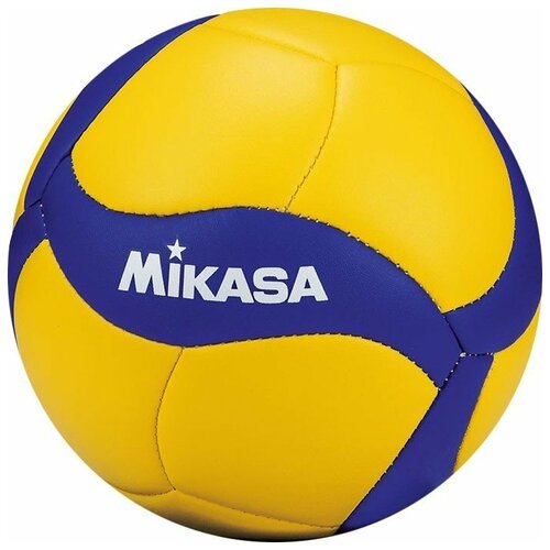 СЦ*Мяч волейбольный сувенирный MIKASA V1.5W, размер 1, диаметр 15см синтетическая кожа (ПВХ), машинная сшивка, синий-желтый