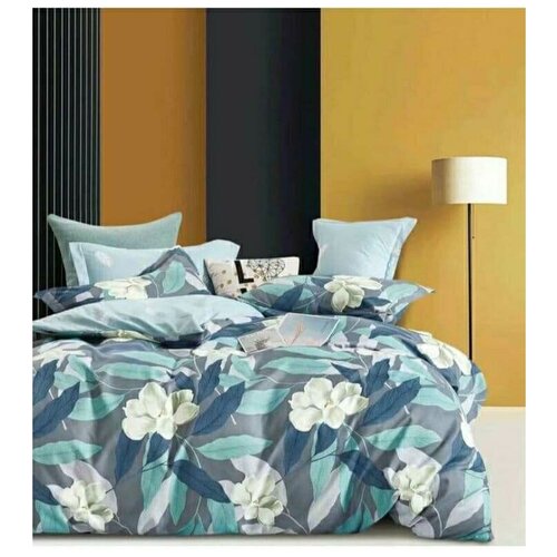 фото Постельное белье boris a+b белые цветы,евро