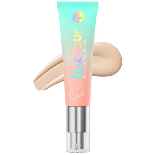 Тональный крем для лица 7 DAYS B.Colour Matte Cover Liquid Foundation т.03 Medium 30 мл