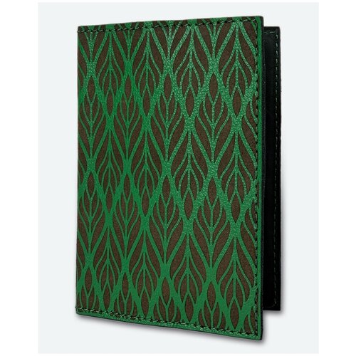 Обложка для паспорта KAZA Орнамент Джунгли зеленый