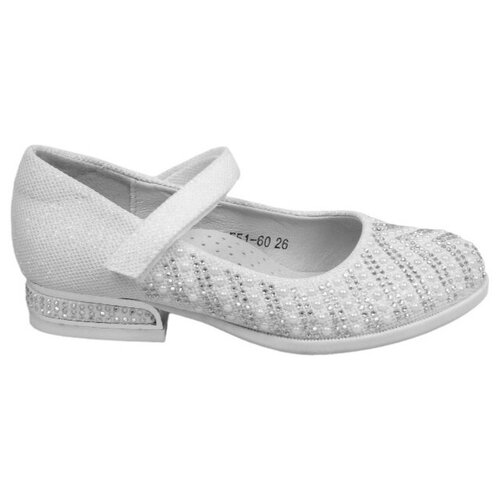 фото Туфли для девочки камиди, размер 28, белый