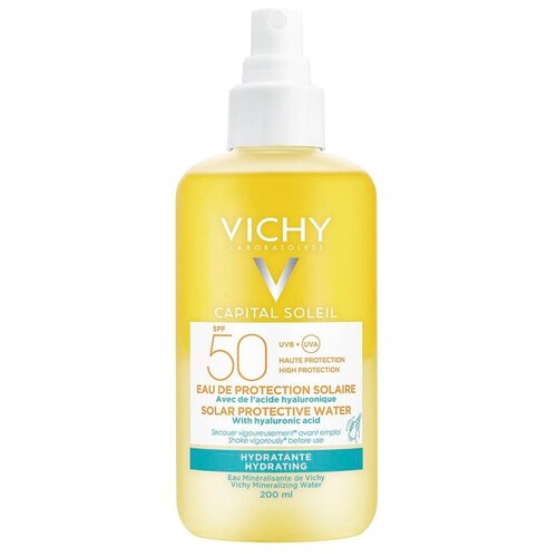 Vichy Capital Soleil SPF 50 - Виши Кэпитал Солей Солнцезащитный увлажняющий двухфазный спрей SPF 50, 200 мл -