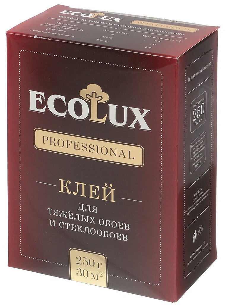 Клей для стеклообоев обоев Ecolux professional, 250 г