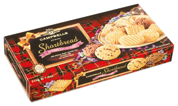 Песочное печенье CAMPBELLS Shortbread Reverve Collection с шоколадной крошкой, 210г