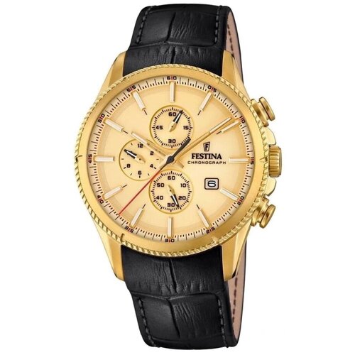 Наручные часы FESTINA, золотой наручные часы festina наручные часы festina timeless chrono 20635 мужские кварцевые секундомер хронограф водонепроницаемые серебряный черный