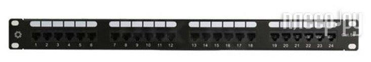 Коммутационная панель Патч-панель 5bites PPU55-03 UTP / 5E / 24P / Krone / 110 / Dual Idc / 1U / 19