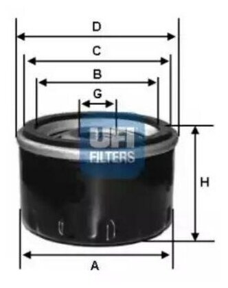 Фильтр Масляный UFI арт. 2313100
