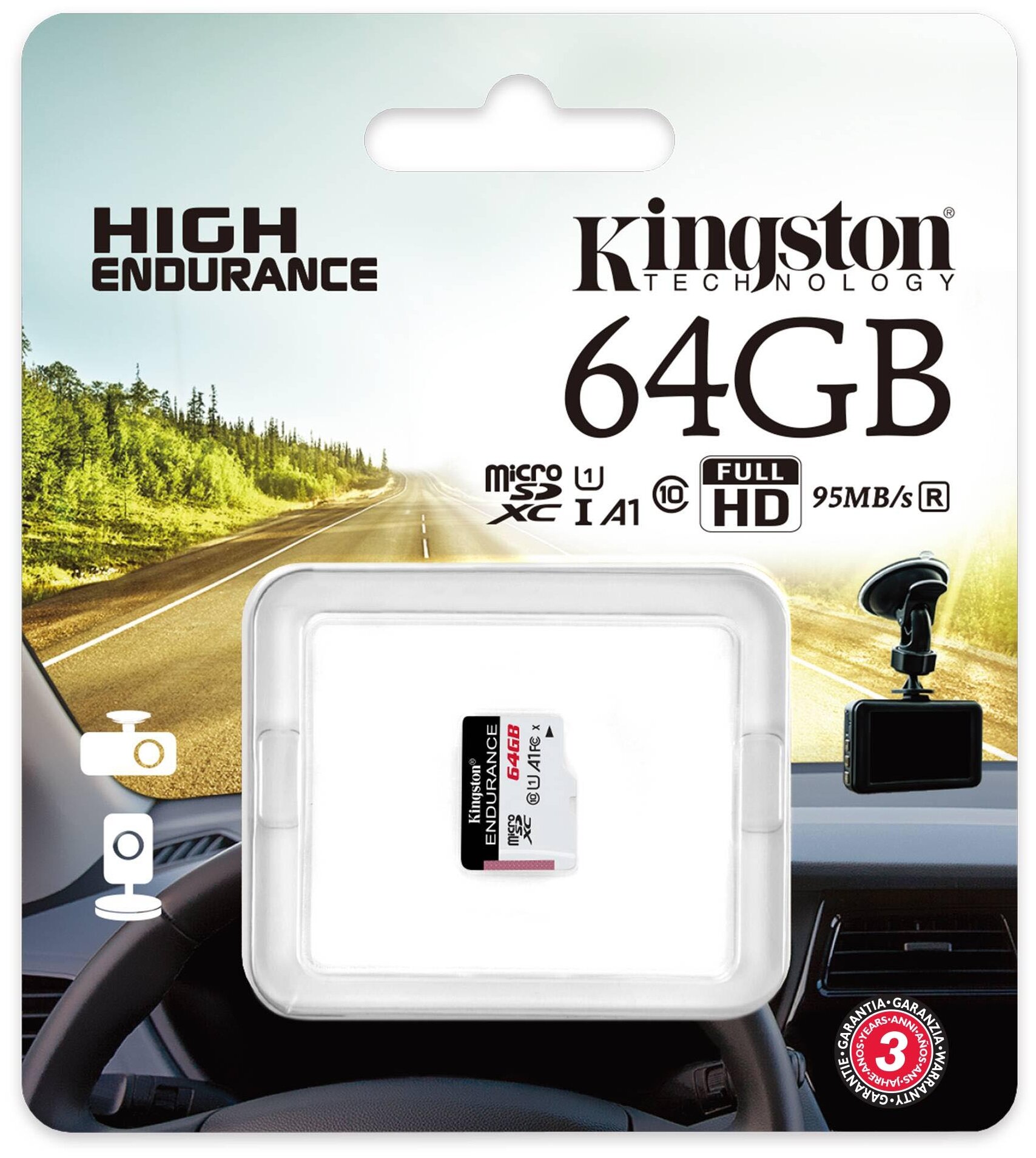 Карта памяти microSDHC 64Gb Kingston SDCE/64GB