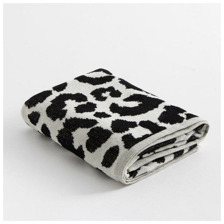 Полотенце махровое Этель "Leopard" чёрный, 50х90 см, 100% хлопок, 420 гр/м2 - фотография № 8