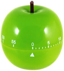 Таймер кухонный, механический таймер на кухню 60 минут, зеленое яблоко, Apple