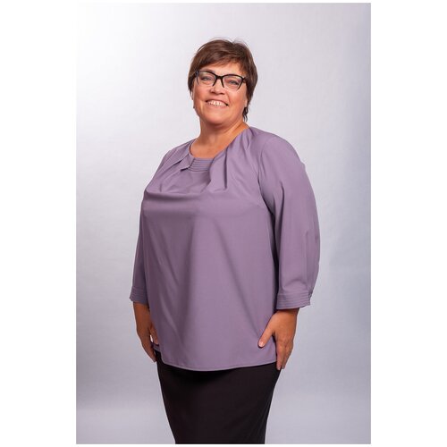 Блуза Mila Bezgerts, размер 52, фиолетовый