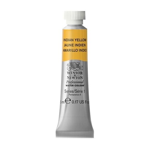 Winsor & Newton Акварель художественная Professional, 3 шт., индийская желтая