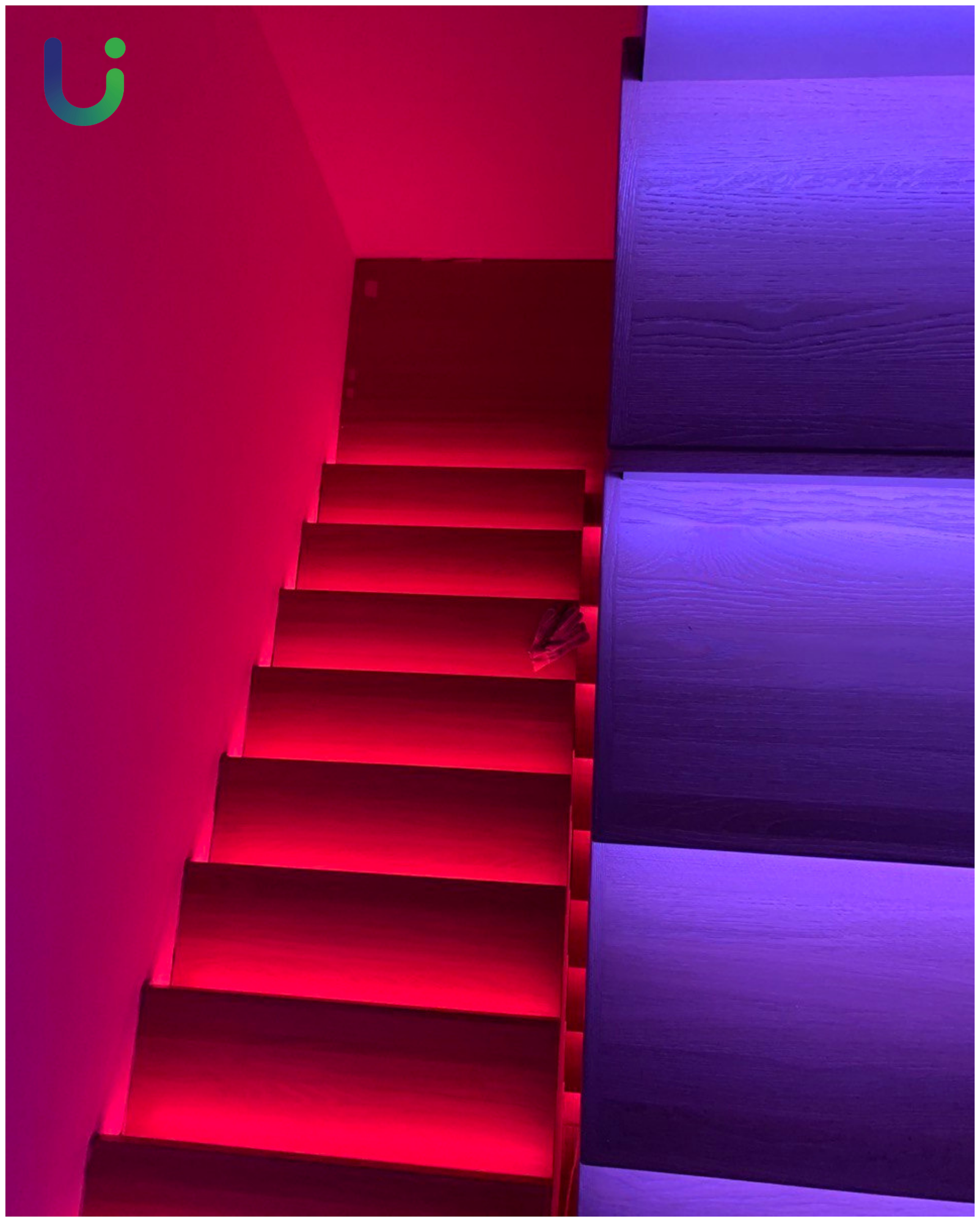 Умная подсветка для лестницы с датчиками движения Uzens, RGB - фотография № 2