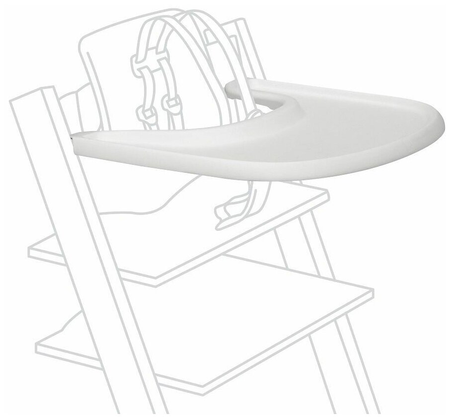 Поднос Stokke Tray для крепления на детский стул Tripp Trapp White 428501