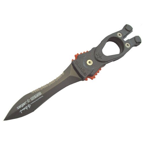 фото Нож для подводной охоты и дайвинга sargan сталкер-стропорез z1 тефлоновое покрытие