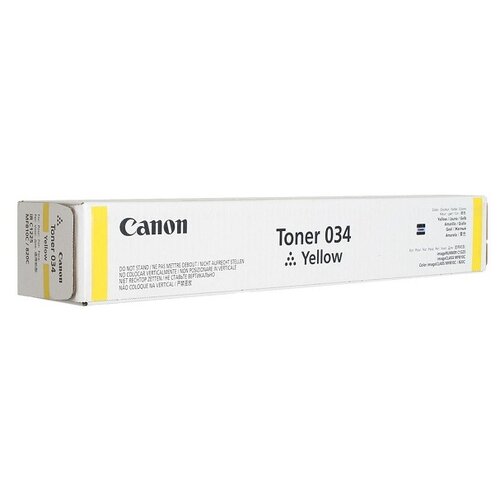 Тонер Canon 034 (9451B001), 7300 стр, желтый картридж canon 034 для canon ir c1225 mf 810 820 7 3k cyan superfine