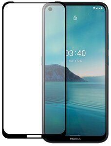 Фото Защитное стекло PERO Full Glue для Nokia 3.4, черное