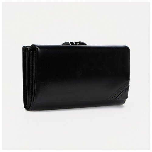 фото Кошелёк на магнитах, цвет чёрный noname