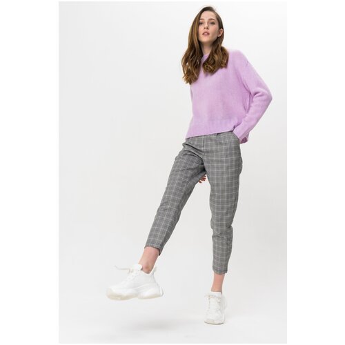 фото Брюки 20804159 b.young серый 40 34 женский клетка