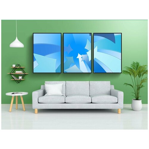 фото Набор модулных постеров для интерьера "место встречи, встретиться, стрелы" 60x90 см. в тубусе, без рамки lotsprints