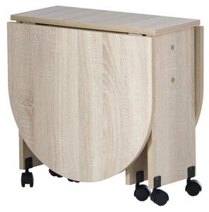 <b>Стол</b>-<b>книжка</b> журнальный Баско 250/1120х535х530 Дуб сонома <span>назначение: журнальный, форма столешницы: овальная, высота: 53 см</span>