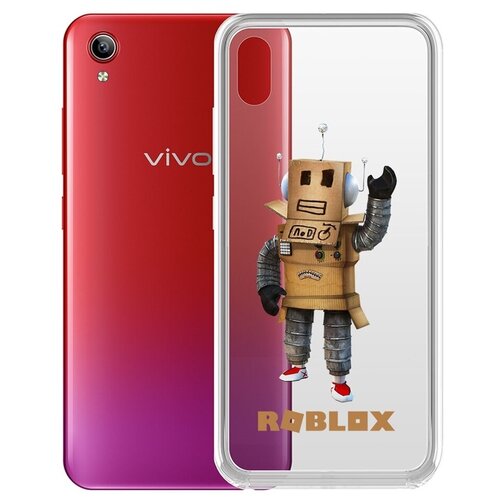 Чехол-накладка Krutoff Clear Case Roblox-Мистер Робот для Vivo Y91C чехол накладка krutoff clear case roblox мистер робот для samsung galaxy s22