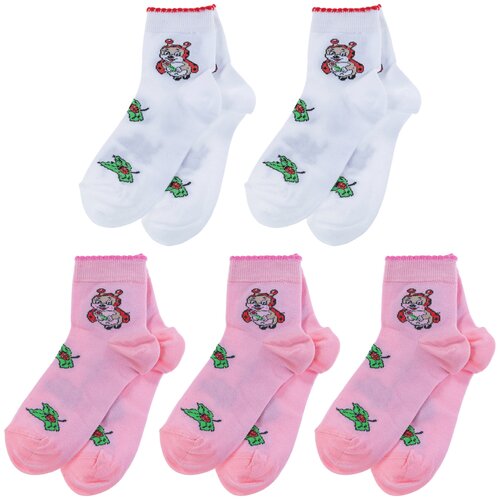 фото Комплект из 5 пар детских носков lorenzline микс 8, размер 18-20