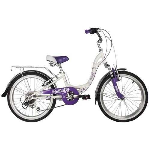 Детский велосипед Novatrack Butterfly 20 6 (2022) фиолетовый 11 (требует финальной сборки) детский велосипед giant arx 20 2022 фиолетовый 10 5 требует финальной сборки