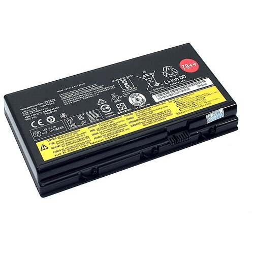 Аккумуляторная батарея для ноутбука Lenovo ThinkPad P70 (01AV451) 15V 6400mAh аккумулятор для lenovo thinkpad p70 p71 15v 6100mah 78 org p n 01av451 sb10f46468