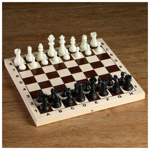 Фигуры шахматные пластиковые (король h 6.2 см, пешка 3,5см)