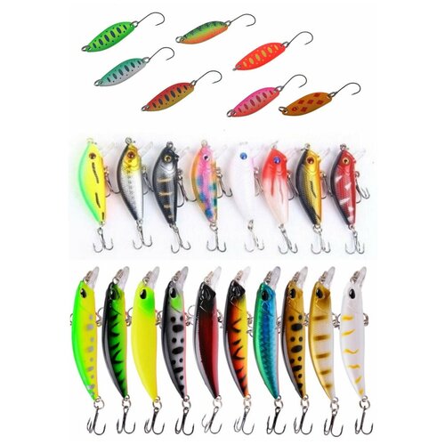 Блесна форелевая Воблер форелевый Набор 25 предметов Lucky Fish 3120₽