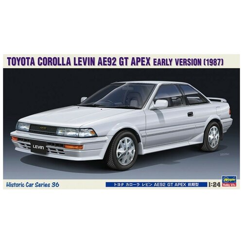 Hasegawa Сборная модель автомобиля Toyota Corolla Levin AE92 Apex Early Version (1987) 1:24 - #21136 toyota 2000 gt white