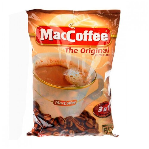 Кофе растворимый 3 в 1 MacCoffe "Original", 50 пакетиков
