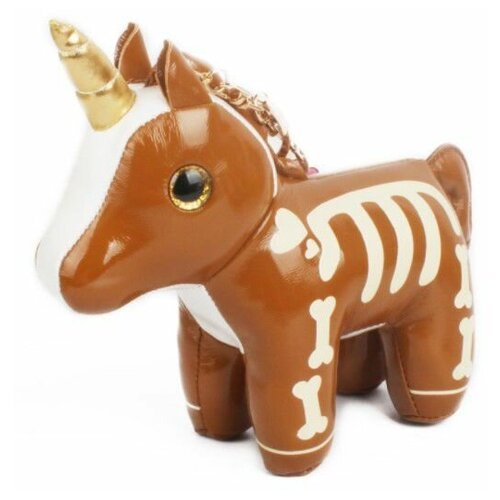 Брелок Скелет единорога, мягкий, светится в темноте, 15 см