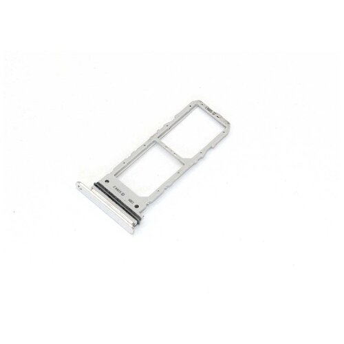 Держатель (лоток) SIM карты для Samsung Galaxy Note 10 (N970F) серебристый 2pcs fpc connector battery on board clip holder on flex for samsung galaxy note 10 note x notex note10 5g n970 n970f n970f ds