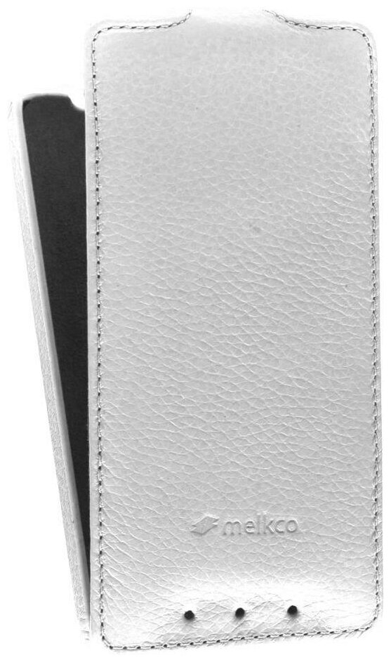 Кожаный чехол для HTC One Mini / M4 Melkco Premium Leather Case - Jacka Type (White LC)