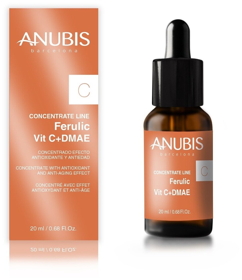 Anubis Barcelona Концентрат феруловая кислота с вит С+дмаэ/Concentrate Ferulic Vit C+DMAE, 20мл