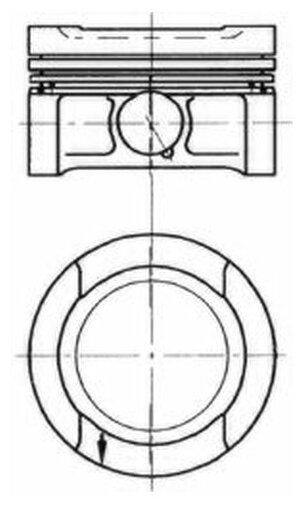 Поршень Dm.81.00x1.2x1.5x2.0 +0.50 Цена За 1 Шт KOLBENSCHMIDT арт. 94503720