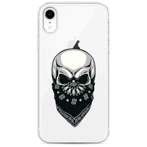 фото Силиконовый чехол "череп в маске" на apple iphone xr / айфон xr case place