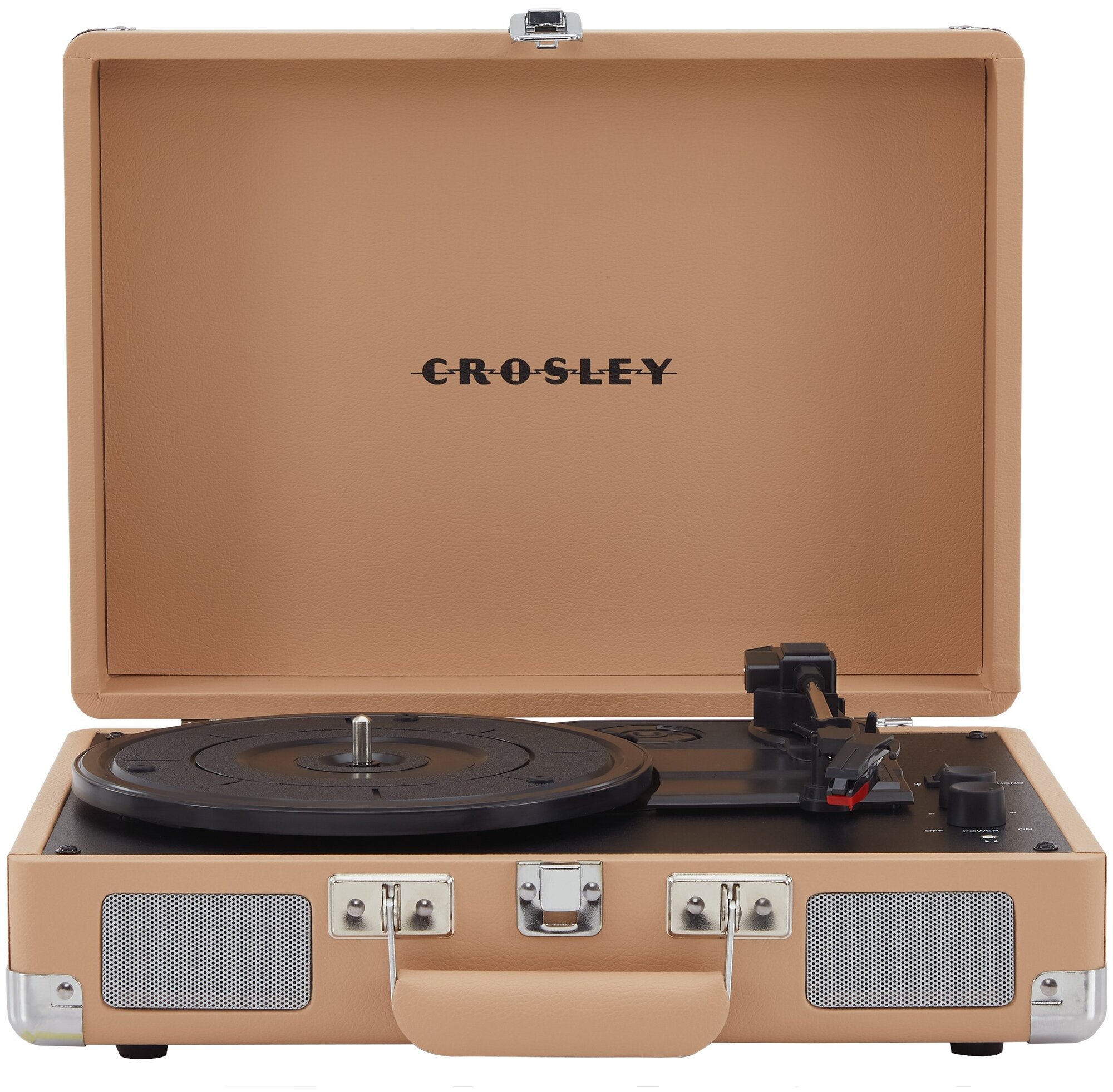 Виниловый проигрыватель CROSLEY CRUISER PLUS Light Tan c двухсторонним Bluetooth